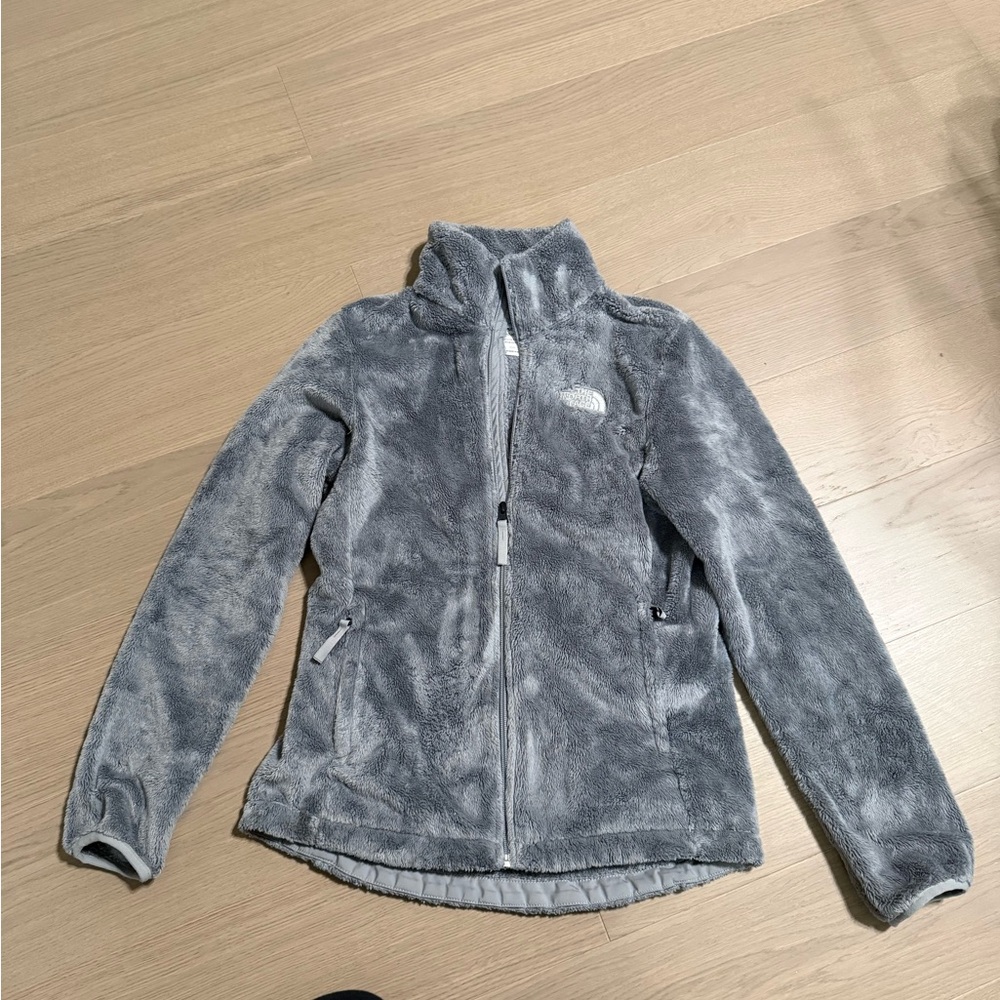 The North Face Women's Gray Fleece Puffer Jacket